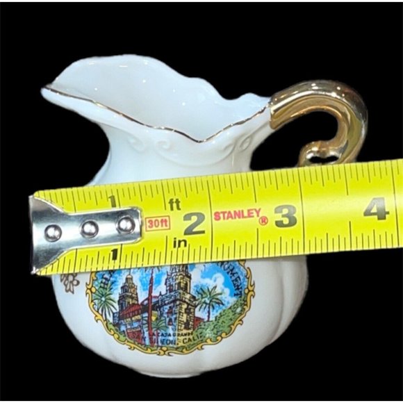 Vintage Creamer Mini Pitcher Harst Historical Monument California EFCCO Japan - Picture 8 of 8